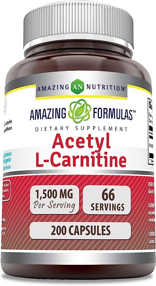 Amazing Formulas Acetyl L-Carnitine 1500mg 200 Capsules Supplement Review