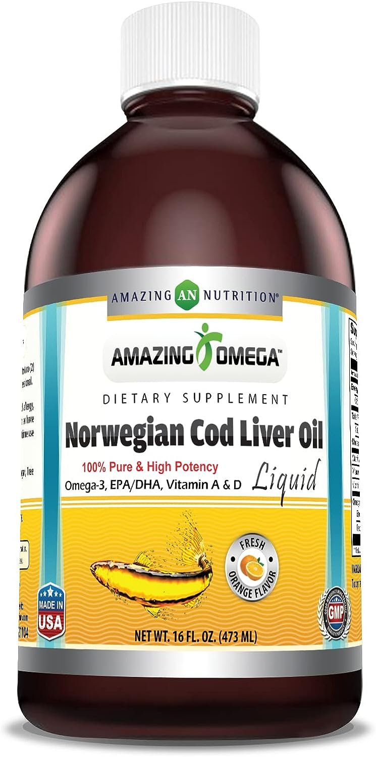 Amazing Omega Norwegian Cod Liver Oil 16 Oz, 473 ml Supplement Review