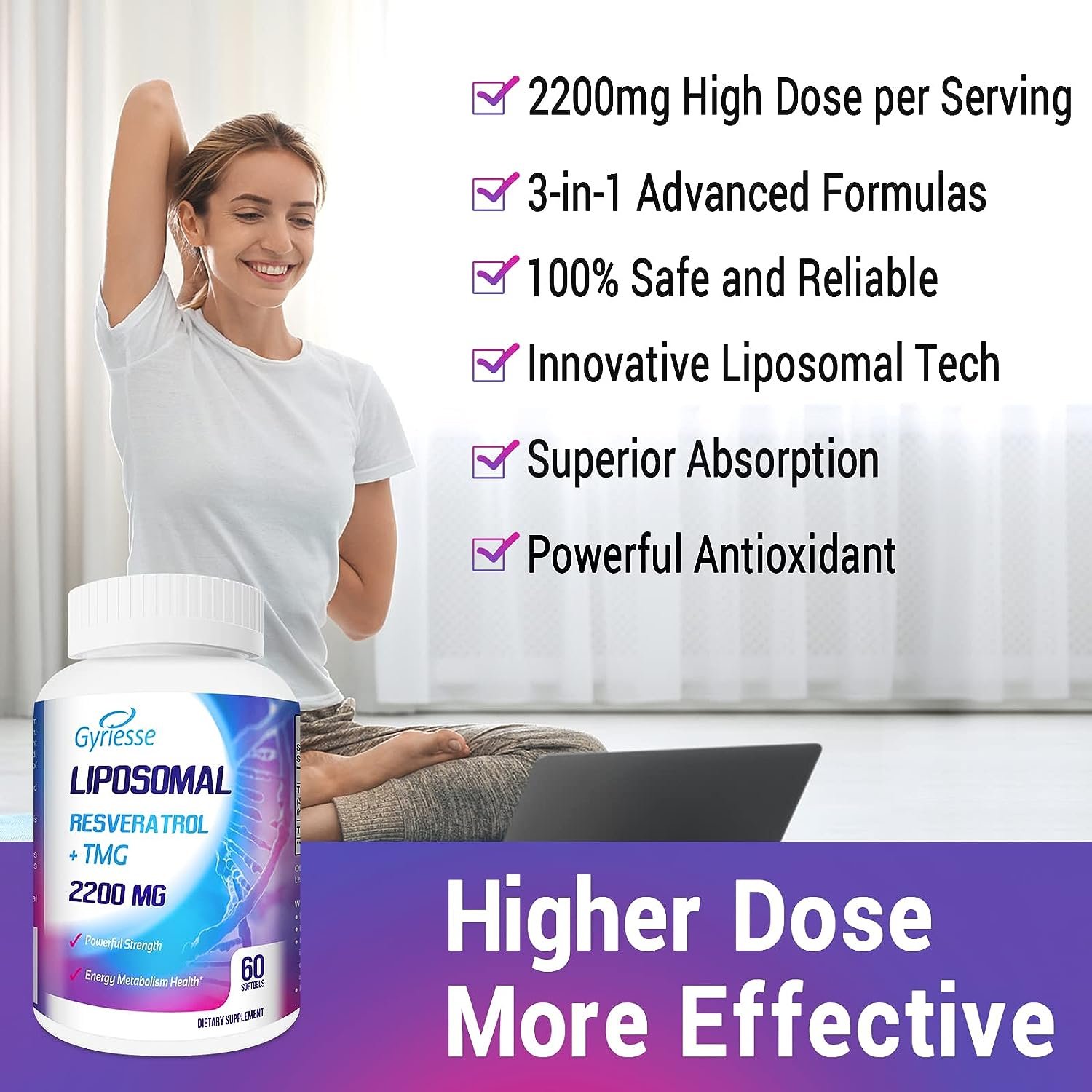 Liposomal 2200mg High Dose Softgel Review